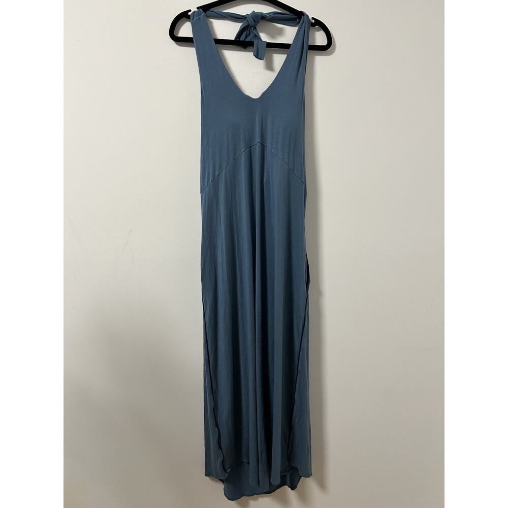 Women’s SheBird Maxi Halter Dress in Dusty Blue